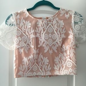 Dress Shirt with Lace.